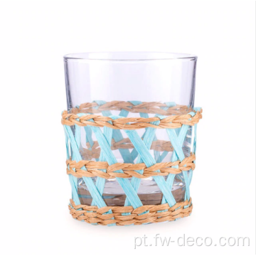 Ilha embrulhada Tumblers clara azul branco rosa